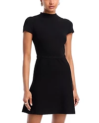Bouclé Mock Neck Mini Dress - Exclusive