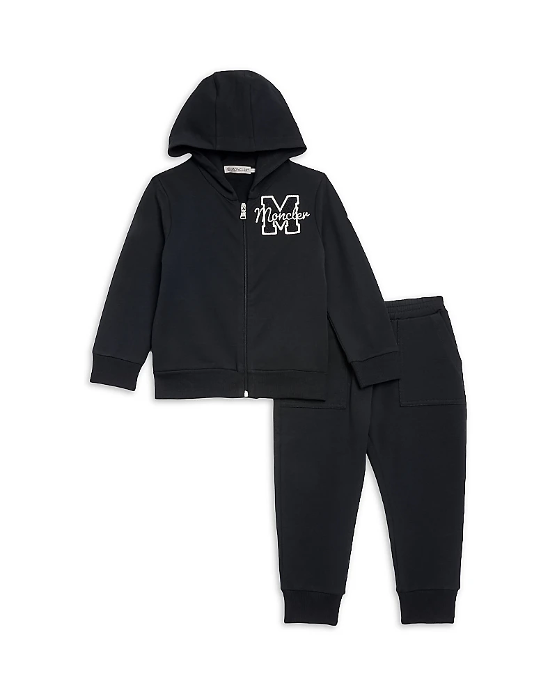 Moncler Boys' Logo Zip Hoodie & Jogger Pants Set - Baby, Little Kid