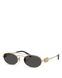 Miu Miu Oval Sunglasses, 53mm