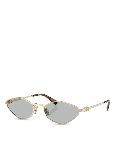 Miu Regard Metal Sunglasses, 56mm