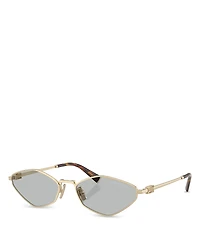 Miu Regard Metal Sunglasses, 56mm