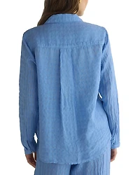 Tonal Check Seersucker Shirt