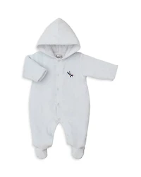 Kissy Boys' Velour Hooded Footed Bunting - Baby