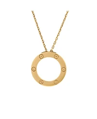 Love Pendant Necklace 18K Gold