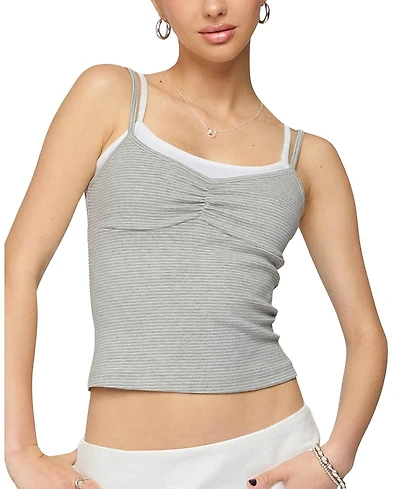 Edikted Lilian Layered Striped Tank Top