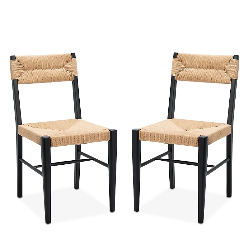 Safavieh Cody Rattan Dining Chairs, Set of 2