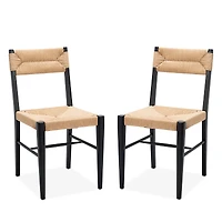 Safavieh Cody Rattan Dining Chairs, Set of 2