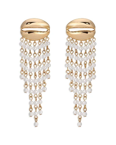 Mykonos Shell Dangle Earrings