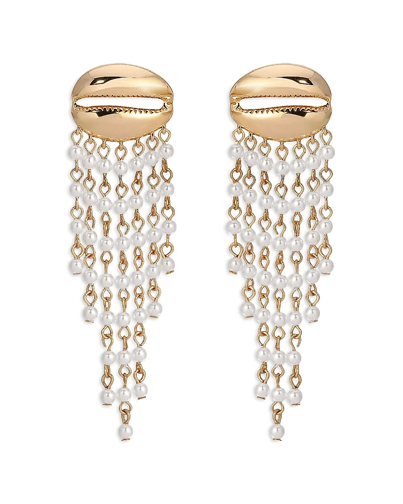 Ettika Mykonos Shell Dangle Earrings