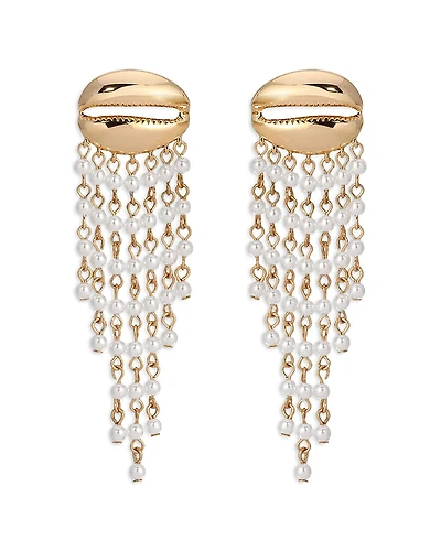 Ettika Mykonos Shell Dangle Earrings