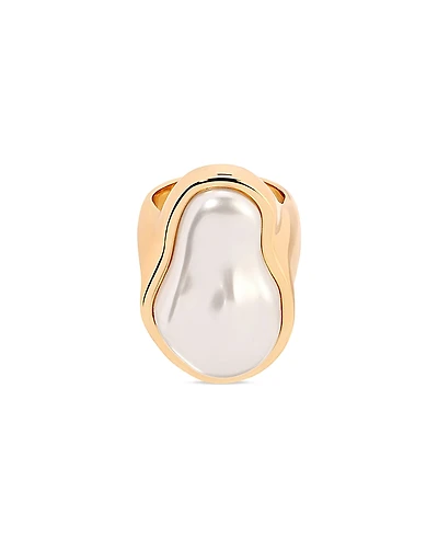 Ettika Sea Born Imitation Pearl Cocktail Ring