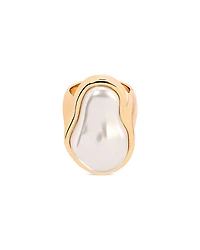 Ettika Sea Born Imitation Pearl Cocktail Ring