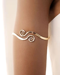 Intertwined Aura Swirl Arm Cuff