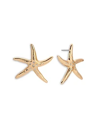 Pavé Starfish Luxe Statement Stud Earrings