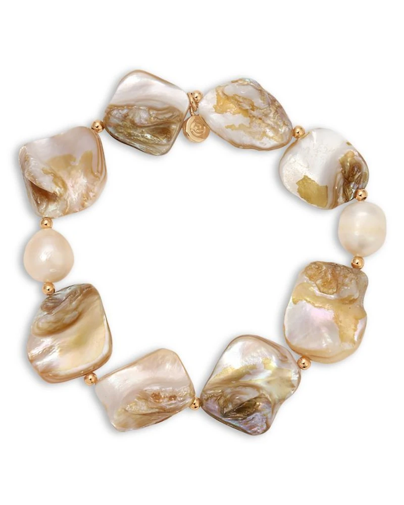 True Shell Stretch Bracelets, Set of 2