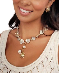 True Shell Necklace, 14.74"