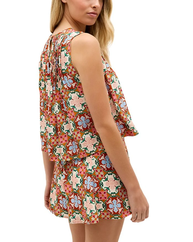 Letta Printed Crop Top