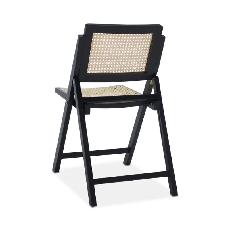 Desiree Cane Folding Dining Chairs, Set of 2