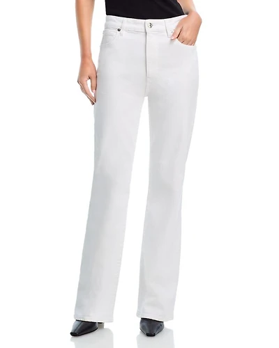 The Arrow High Rise Straight Jeans White