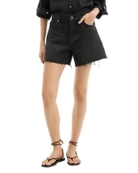 Veronica Beard Ellis Mid Rise Denim Shorts