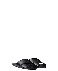 Prada Women's Brushed Leather Slides