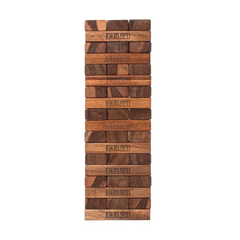 Classic Acacia Woodlander Mountain Blocks Set