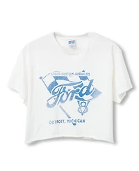 Women's Ford Flag Flea Market Crop Tee