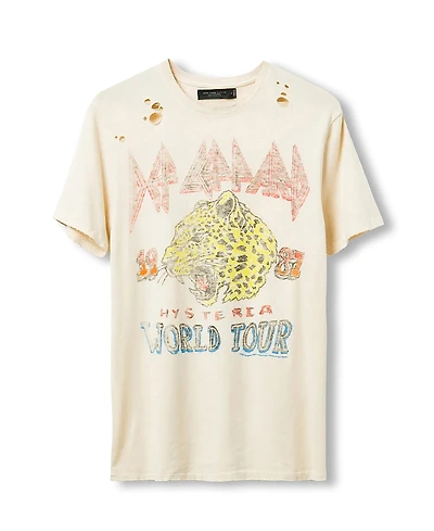 Junk Food Clothing Unisex Def Leppard Hysteria Vintage Destroy Tee