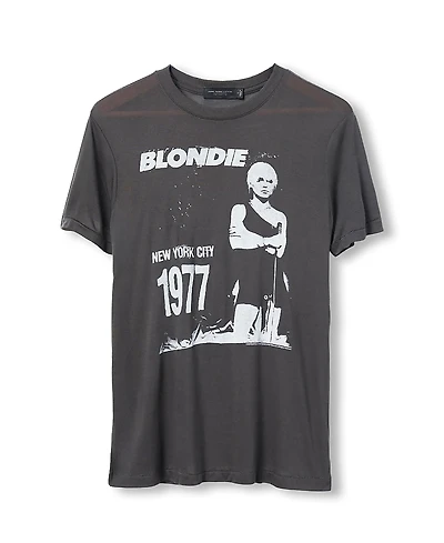 Junk Food Clothing Women's Blondie 1977 Vintage Tissue Tee