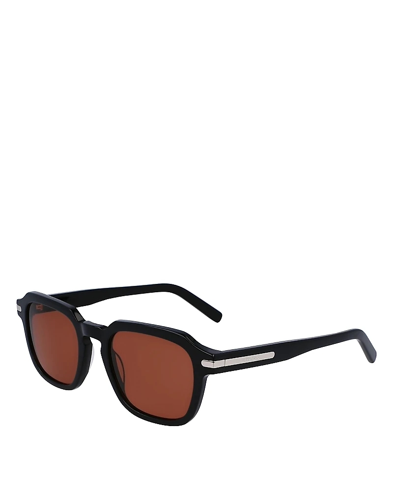 Ferragamo Square Sunglasses, 52mm