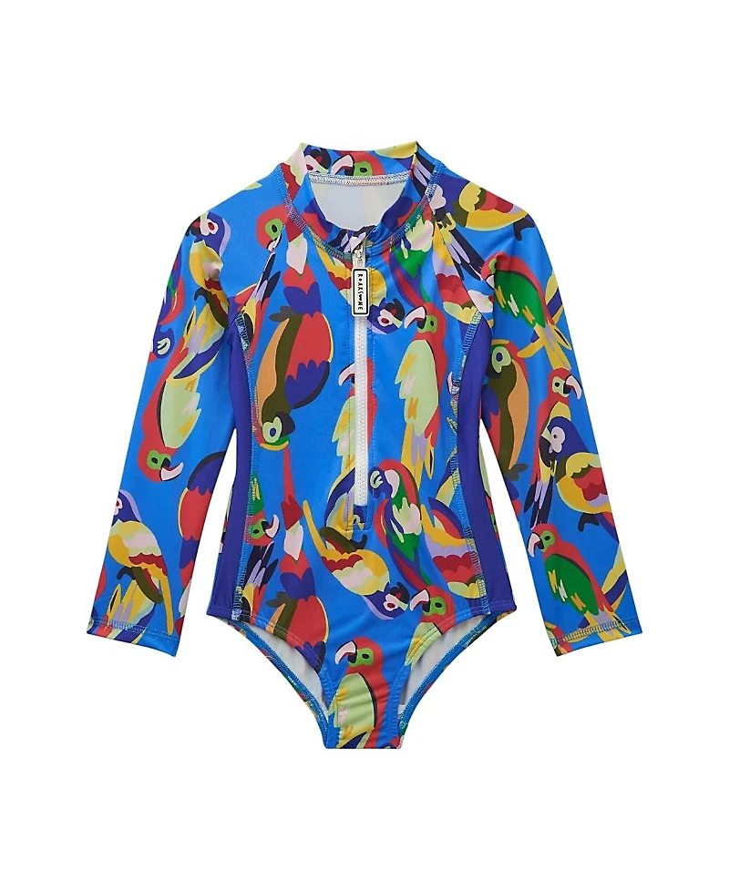 Roarsome Girls' Parrot Swim Suit - Baby, Little Kid, Big Kid