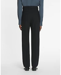 Straight Fit Wool Pants