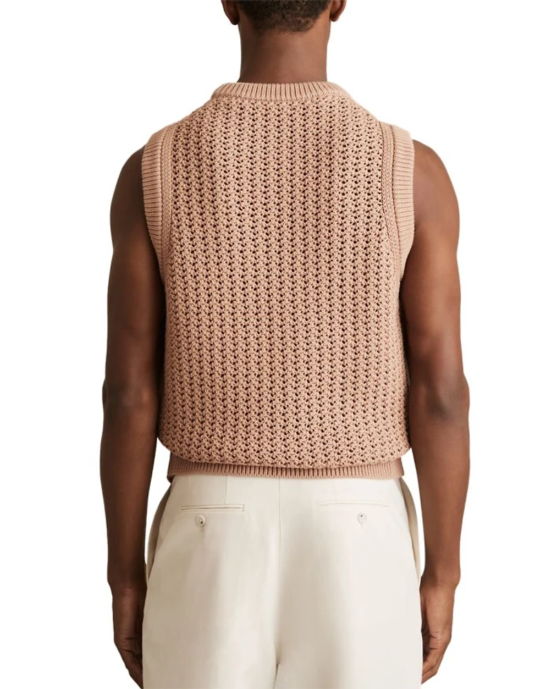 Bryant Crochet Sweater Vest