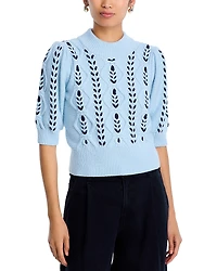 Rails Addy Contrast Diamond Knit Sweater
