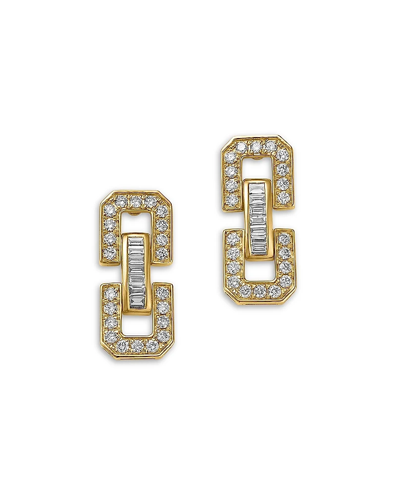 Bloomingdale's Fine Collection Diamond Link Drop Earrings