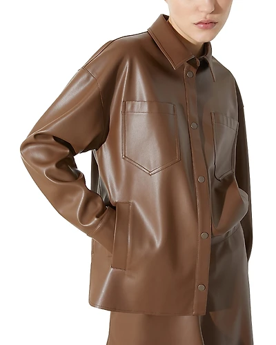 Max & Co. Coated Jersey Shirt Jacket