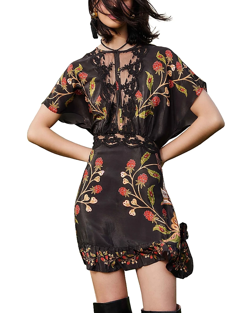 Farm Rio Berry Garden Mini Dress