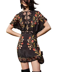 Farm Rio Berry Garden Mini Dress