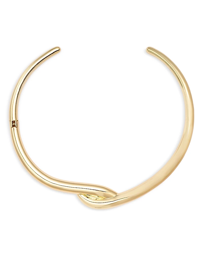 Aqua Structured Twist Collar Necklace, 13.5 - Exclusive