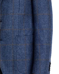Kei Plaid Unstructured Trim Fit Sport Coat