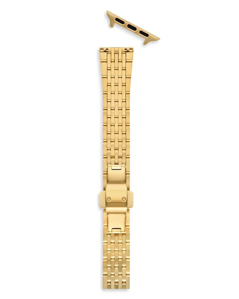 18K Gold Plated Bracelet Band for Apple Watch®, 38-49mm