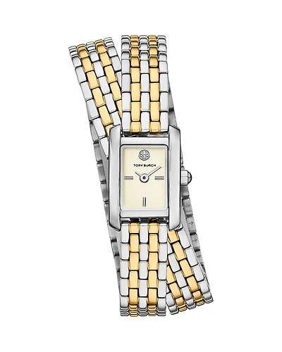 Tory Burch The Mini Eleanor Double Wrap Watch, 17mm x 25mm