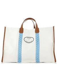 Pre-Owned Goyard Mediterranee Saint-Tropez Reversible Tote Coated Canvas