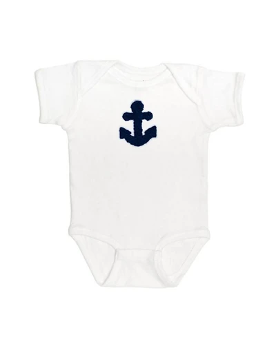 Girls' Anchor Patch Short Sleeve Bodysuit - Baby