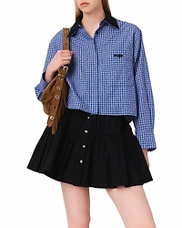 Maje Rhinestone Shirt, Removable Collar