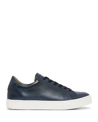 Men's White Leather Trainer Sneakers