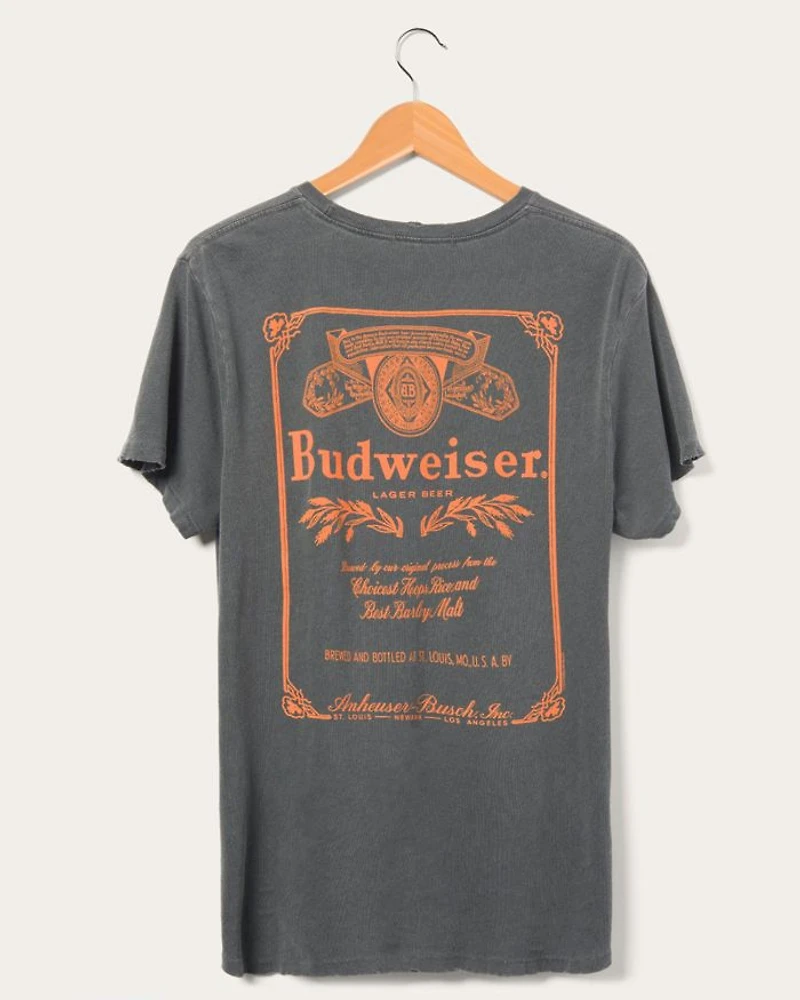 Unisex Budweiser Classic Logo Vintage Tee