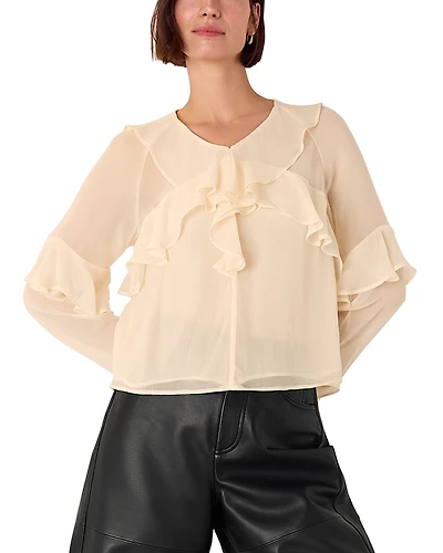 Whistles Ruffled Blouse