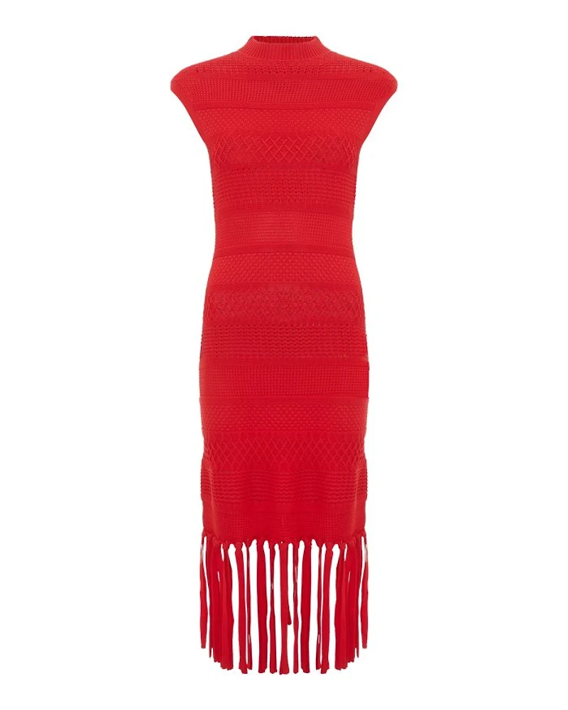 Tazmin Tassel Knit Dress