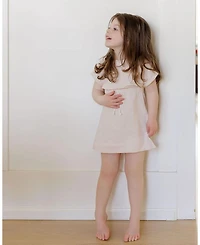 Girls' Organic Bear Collection French Terry Short Sleeves Dress - Little Kid